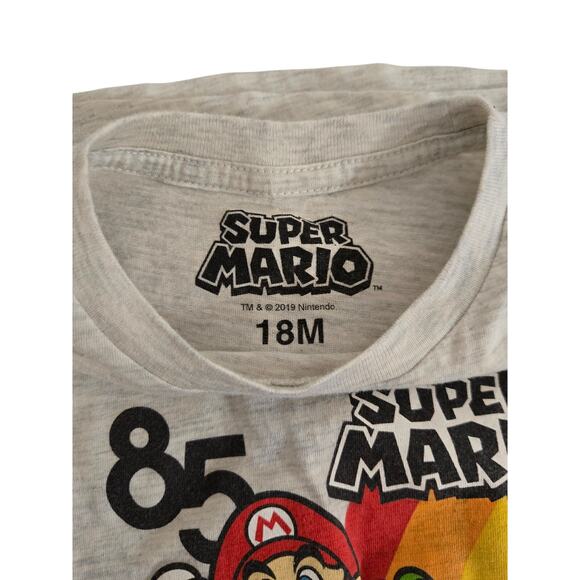 Toddler Boys' Super Mario Short Sleeve T-Shirt – Size 18M - Picture 3 of 3